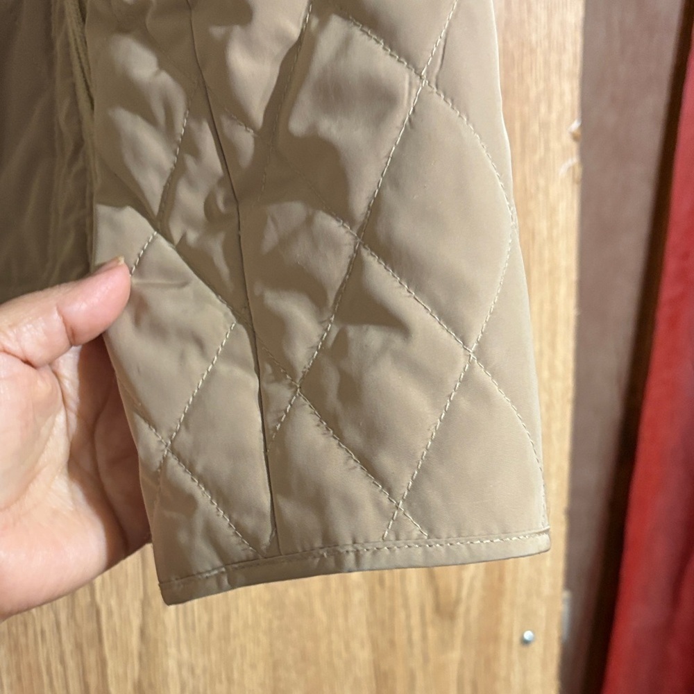 Talbots Beige Quilted Jacket - Picture 7 of 10